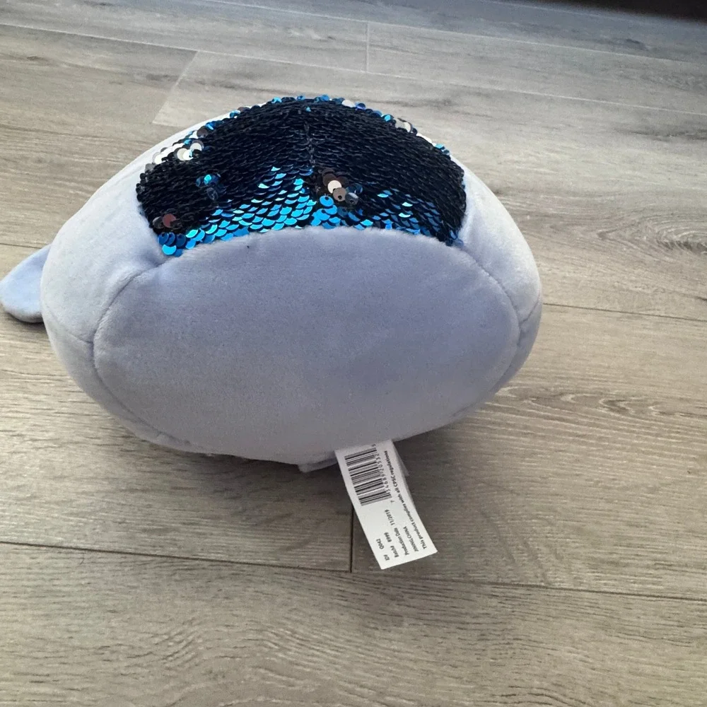 Kellytoy Squishmallow Bunny Rabbit Purple Blue Flip Sequin Plush 2019 Q042 8999